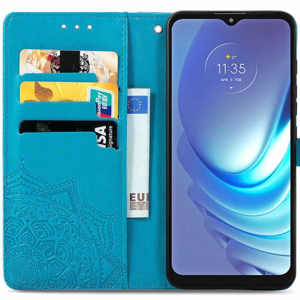 imoshion Etui de téléphone portefeuille Motorola Moto G50 - Turquoise