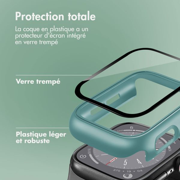 imoshion Coque rigide à couverture complète Apple Watch 4 / 5 / 6 / SE - 44 mm - Vert foncé