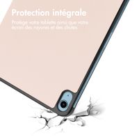 imoshion Coque tablette Trifold iPad 10 (2022) 10.9 pouces - Beige