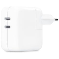 Apple ﻿Adaptateur secteur USB-C d'origine - Chargeur - Double connexion USB-C - 35W - Blanc