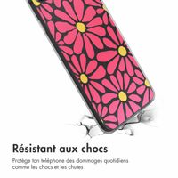 imoshion Coque design pour iPhone SE (2022 / 2020) / 8 / 7 - Dusty Rose Flowers Connect