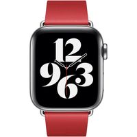 Apple Leather Band Modern Buckle Apple Watch Series 1 á 9 / SE (38/40/41 mm) | Series 10 (42 mm) - Taille L - Scarlet