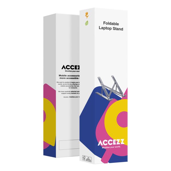 Accezz Support pour ordinateur portable - Support pour laptop - Réglable et pliable - Noir