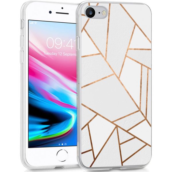 imoshion Coque Design iPhone SE (2022 / 2020) / 8 / 7 / 6s - White Graphic