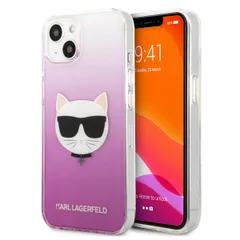 Karl Lagerfeld Coque arrière rigide Choupette iPhone 13 Mini - Rose