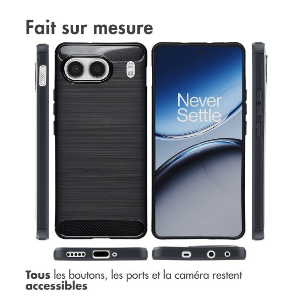 imoshion Coque Brushed OnePlus Nord 4 - Noir