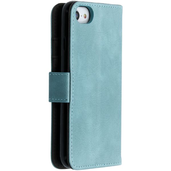 imoshion Étui de télephone portefeuille de luxe Apple iPhone SE (2022 / 2020) / 8 / 7 / 6(s) - Bleu clair