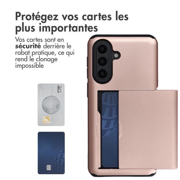imoshion Coque arrière avec porte-cartes Samsung Galaxy A57 (5G) - Rose Gold