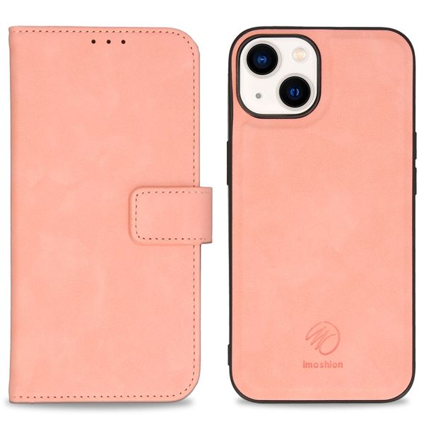 imoshion Etui de téléphone de type portefeuille de luxe 2-en-1 amovible iPhone 14 - Rose