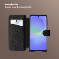 Selencia Étui Riva avec MagSafe et cordon de téléphone Samsung Galaxy A37 (5G) - Noir