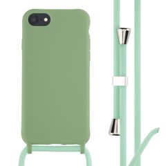 imoshion Coque en silicone avec cordon Apple iPhone SE (2022 / 2020) / 8 / 7 - Vert