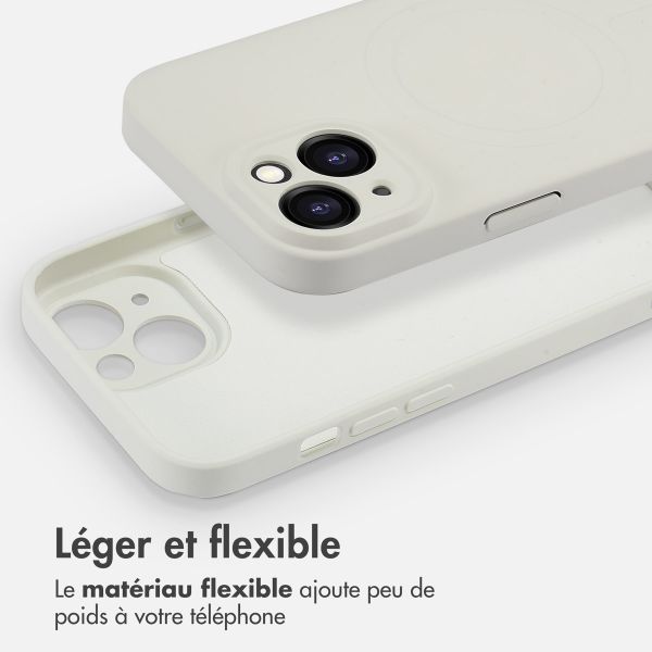 imoshion Coque Couleur avec MagSafe Apple iPhone 15 - Beige