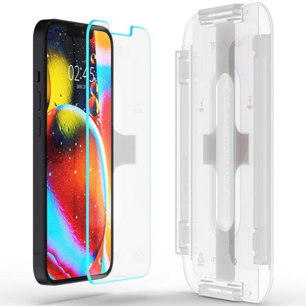 Spigen Protection d'écran en verre trempé GLAStR Fit + Applicator iPhone 13 Mini