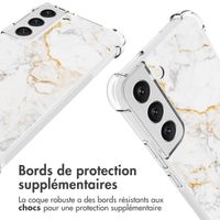 imoshion Coque Design avec cordon Samsung Galaxy S22 - White Marble