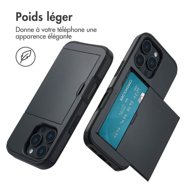 imoshion Coque arrière avec porte-cartes iPhone 16 Pro - Noir