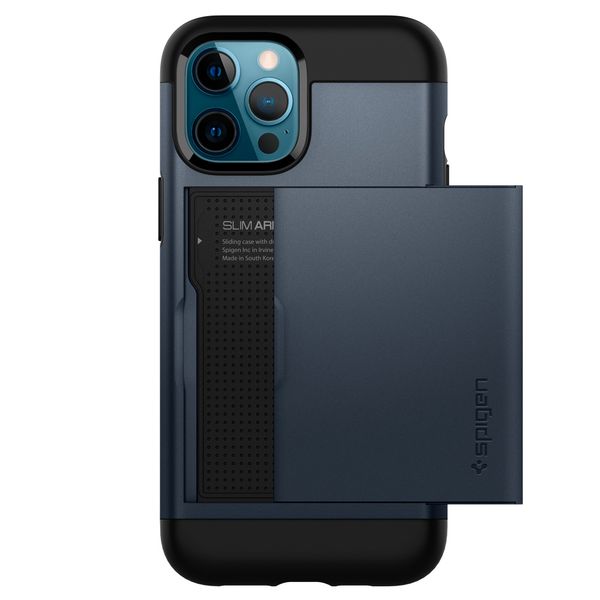 Spigen Coque Slim Armor CS iPhone 12 Pro Max - Metal Slate