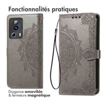 imoshion Etui de téléphone portefeuille Mandala Xiaomi 13 Lite - Gris