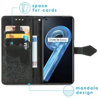 imoshion Etui de téléphone portefeuille Mandala Realme 9i - Noir