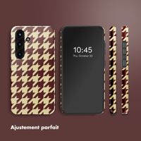 Selencia Coque arrière Vivid Samsung Galaxy S25 - Pied-de-Poule