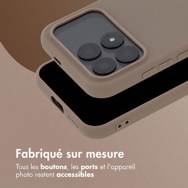 imoshion Coque Couleur Xiaomi Poco F8 Pro - Marron