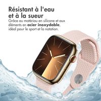 imoshion Bracelet tressé en silicone Apple Watch Series 1 t/m 11 / SE / Ultra (44/45/46/49 mm) - Rose