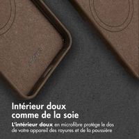 Accezz Coque MagSafe en cuir vintage Samsung Galaxy A56 - Rustic Brown