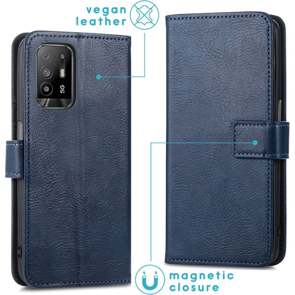 imoshion Étui de télephone portefeuille Oppo A94 (5G) - Bleu foncé