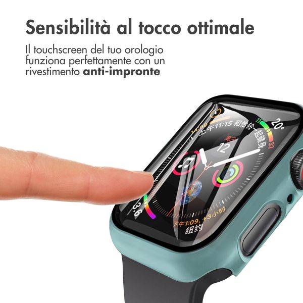 imoshion Coque rigide à couverture complète Apple Watch 7 / 8 / 9 - 41 mm - Vert foncé