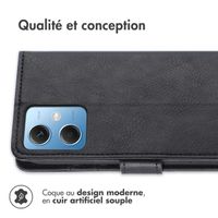 imoshion Étui de télephone portefeuille Xiaomi Redmi Note 12 - Noir