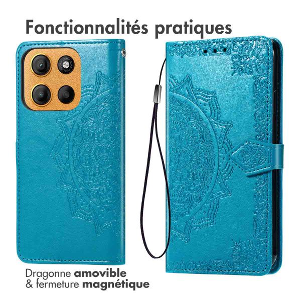 imoshion Etui de télephone Mandala Motorola Moto G15 / G15 Power - Turquoise