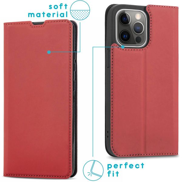 imoshion Étui de téléphone Slim Folio iPhone 13 Pro Max - Rouge