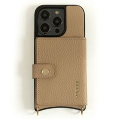 Dutchies Coque MagSafe avec porte-cartes Apple iPhone 12 (Pro) - Beige