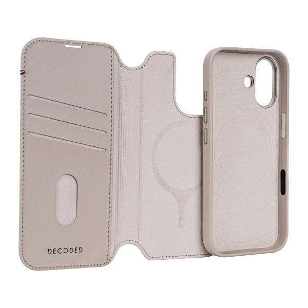 Decoded Portefeuille détachable 2 en 1 en cuir MagSafe Apple iPhone 17 Pro Max - Solid Clay
