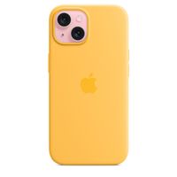 Apple Coque en silicone MagSafe Apple iPhone 15 - Sunshine