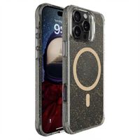 imoshion Coque arrière transparente Pailletée avec MagSafe Apple iPhone 16 Pro Max - Doré