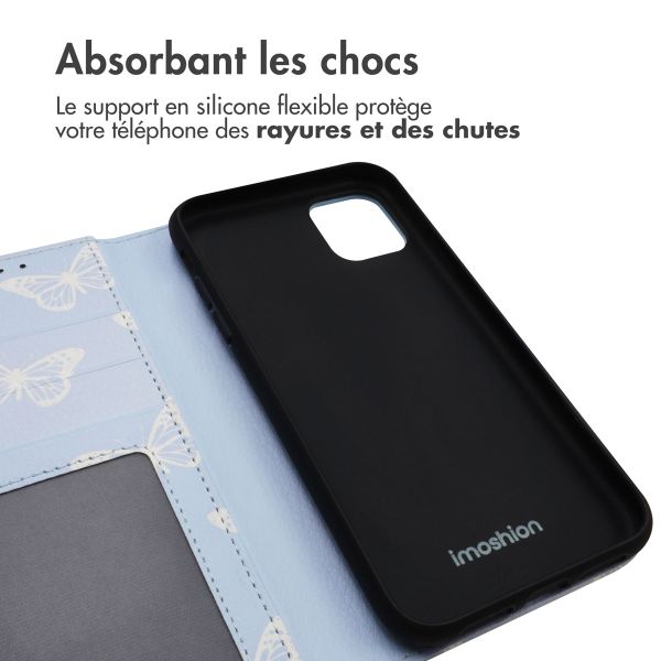 imoshion Étui de télephone portefeuille Design Apple iPhone 11 - Butterfly