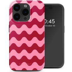 Selencia Coque arrière Vivid Tough avec MagSafe iPhone 15 Pro Max - Wave Vibes Lipstick