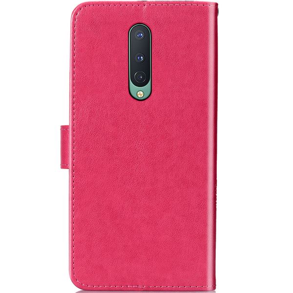 Etui de téléphone Fleurs de Trèfle OnePlus 8 - Fuchsia