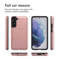 imoshion Coque arrière avec porte-cartes Samsung Galaxy S21 - Rose Dorée