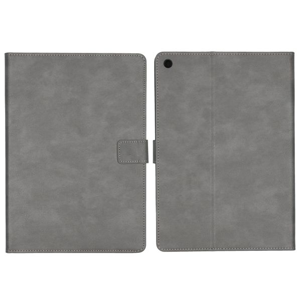 imoshion Coque tablette luxe iPad 9 (2021) 10.2 pouces / iPad 8 (2020) 10.2 pouces / iPad 7 (2019) 10.2 pouces - Gris