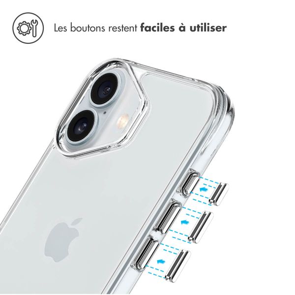 imoshion Coque Rugged Air Apple iPhone 16 - Transparent