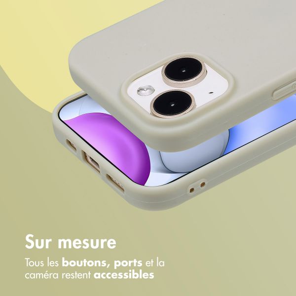imoshion Coque Couleur Apple iPhone 15 - Gris
