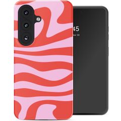 Selencia Coque arrière Vivid avec MagSafe Samsung Galaxy S26 - Dream Swirl Pink
