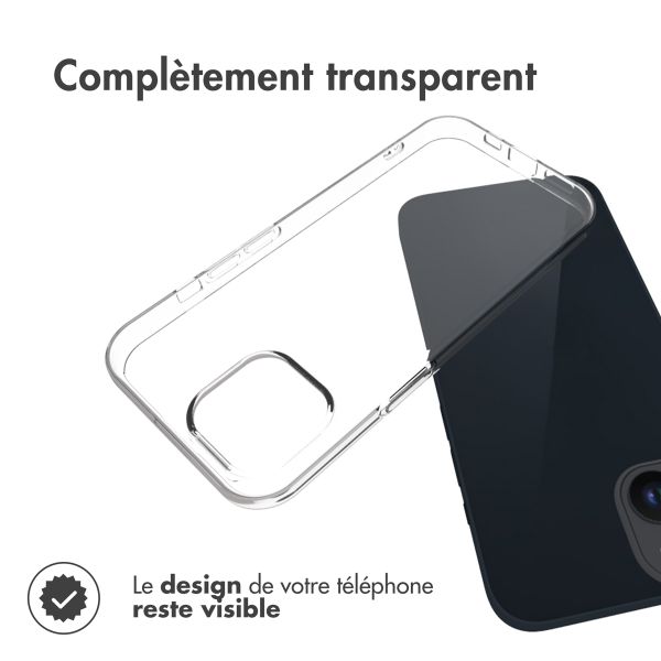 Accezz Coque Clear iPhone 15 - Transparent