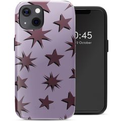 Selencia Coque arrière Vivid avec MagSafe Apple iPhone 13 - Stars Plum Lilac