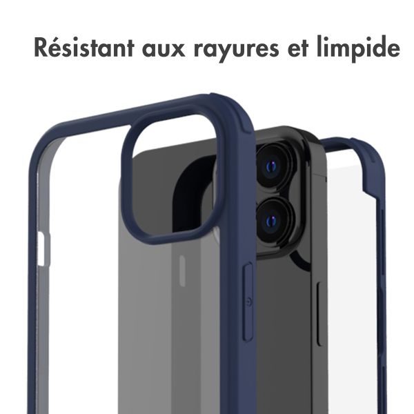 Accezz Coque de protection intégrale à 360° Apple iPhone 14 Pro Max - Bleu