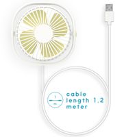 imoshion ﻿Ventilateur de bureau USB - Blanc