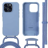 imoshion Coque arrière Color avec cordon amovible et MagSafe Apple iPhone 16 Pro Max - Ash Blue