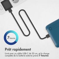 imoshion Batterie externe - 27.000 mAh - Quick Charge et Power Delivery - Bleu