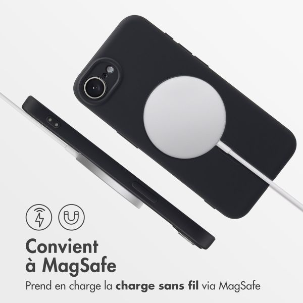 imoshion Coque Couleur avec MagSafe iPhone 16e - Noir